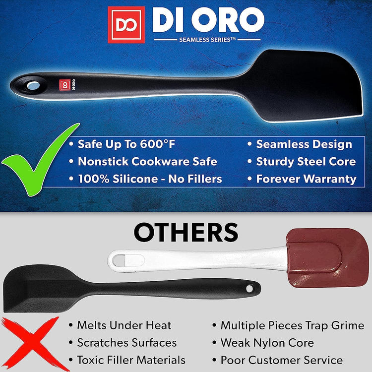 DI ORO Silicone Spatula Set (5 Count)