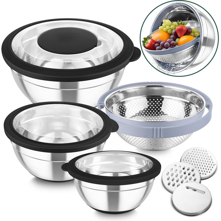 Mixing Bowls with Colander (4 Count)