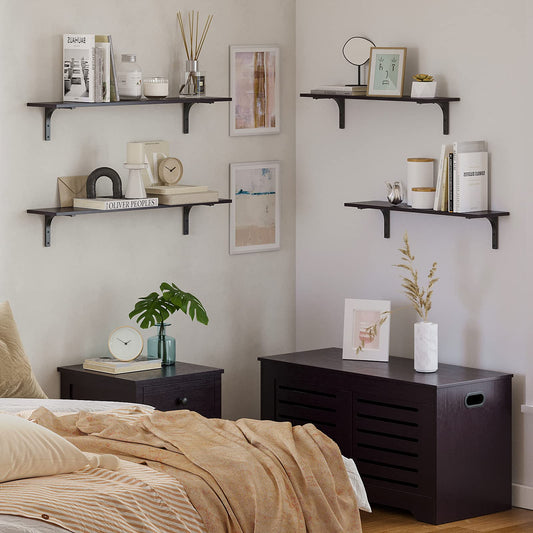 Long Wall Shelves (2 Count)