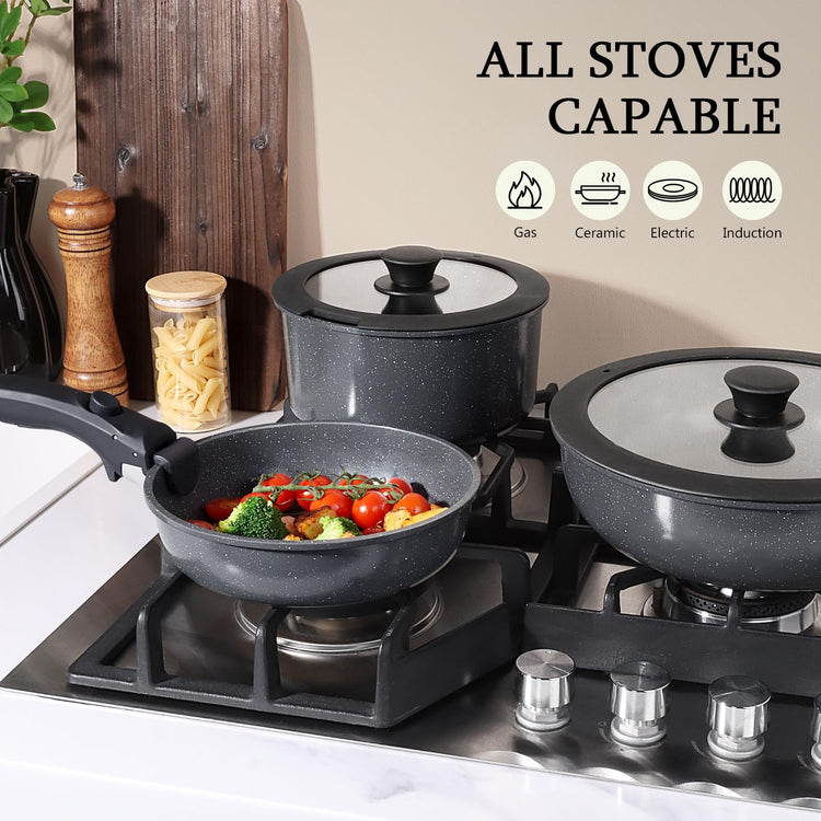 Ceramic Pots and Pans Set Non Stick