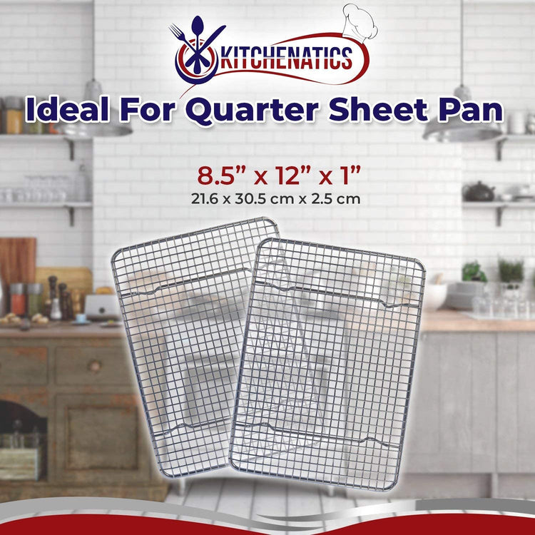 Small Quarter Sheet Cooling Rack for Cooking & Baking