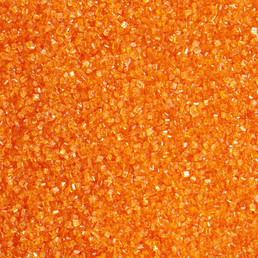Orange Sanding Sugar for Baking Edible Sparkling Sugar Sprinkles Coarse Sugar Crystals for Baking Topping Cake Cookie Cupcake Topper Ice Cream Decoration Supplies 3.2 OZ