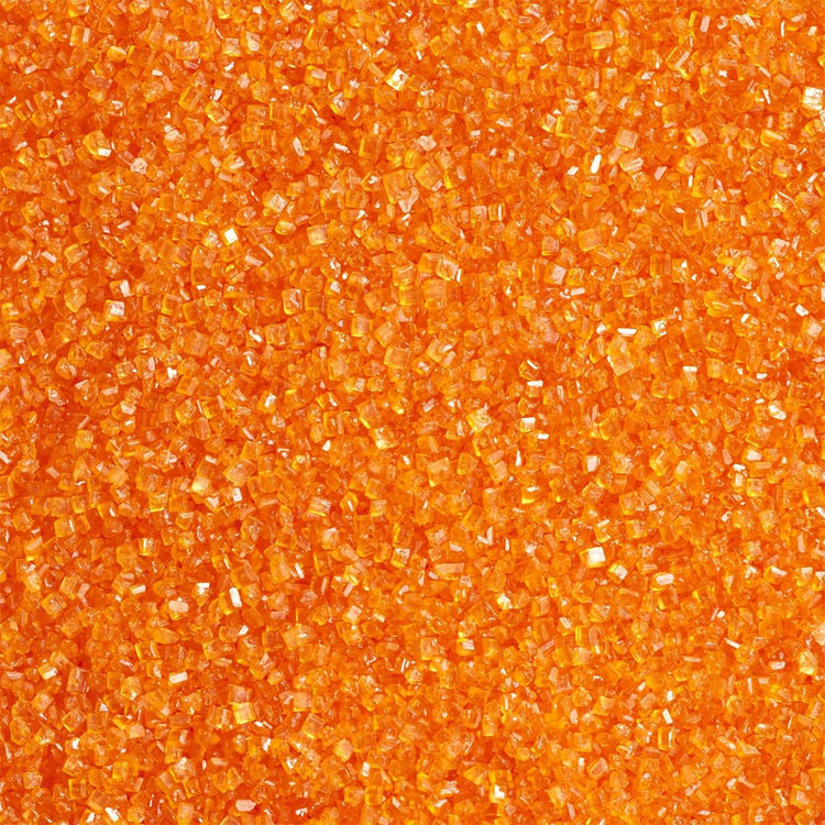Orange Sanding Sugar for Baking Edible Sparkling Sugar Sprinkles Coarse Sugar Crystals for Baking Topping Cake Cookie Cupcake Topper Ice Cream Decoration Supplies 3.2 OZ