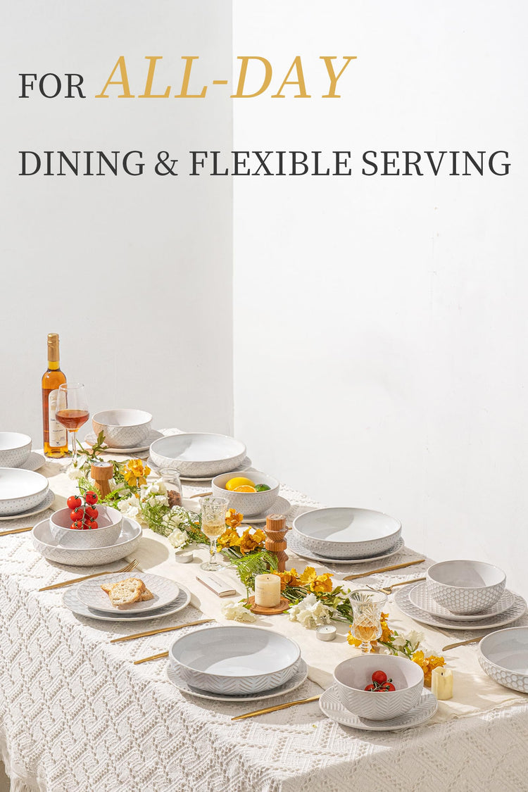24 Piece Ceramic Dinnerware Set (24 Count)