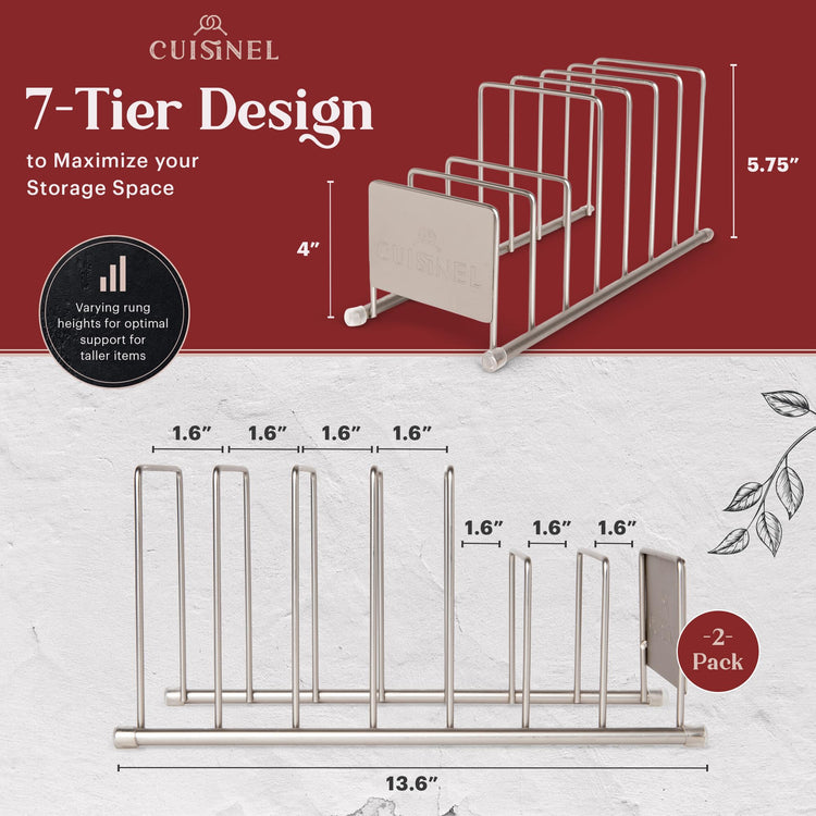 Lid and Dish Organizer Rack