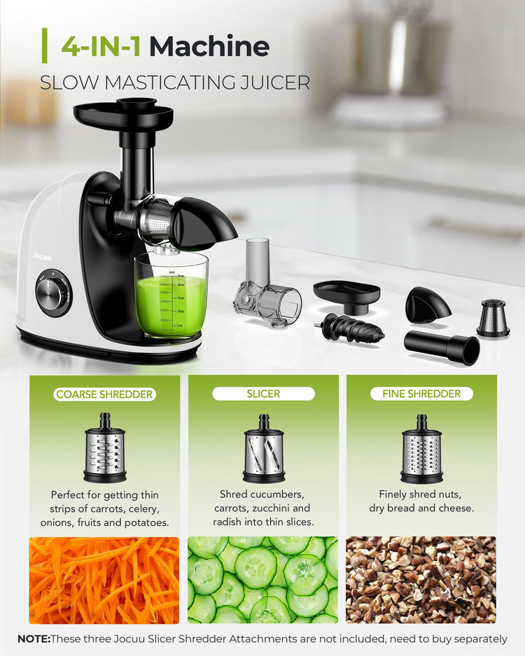 Slow Masticating Juicer with 2