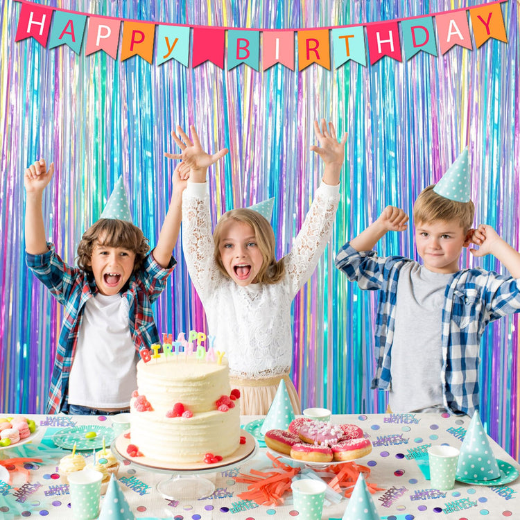 Iridescent Happy Birthday Confetti Birthday Party Decorations