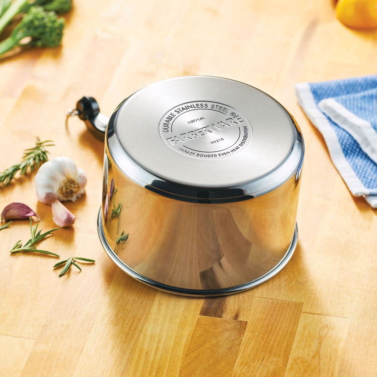 Classic Series Double Boiler and Saucepan with Lid