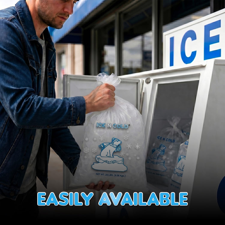 20lb (200 ct) Ice Bags with Cotton String 50 Micron Commercial & Food Grade LDPE, BPA-Free, Freezer Safe Plastic, 15" x 22" Bolsas Hielo, Bolsas Para Hielo, Ice Cube Machine Storage Bag (200 Count)