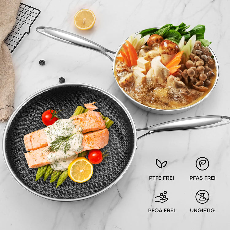 Non Stick Frying Pans Skillet with Lid