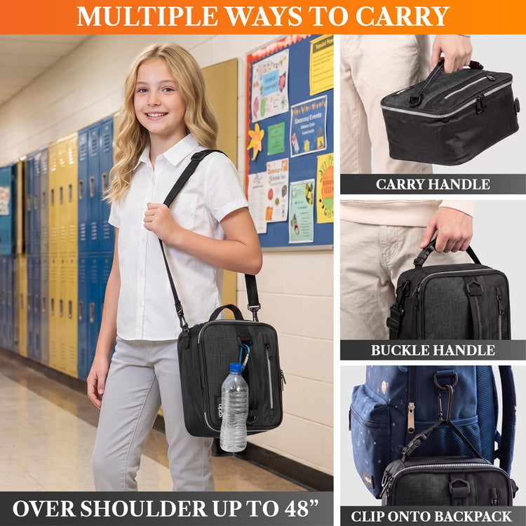 Insulated Lunch Bag for Men Women Kids