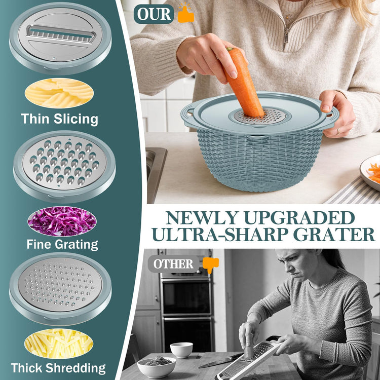 4 1 Colander with Bowl Set