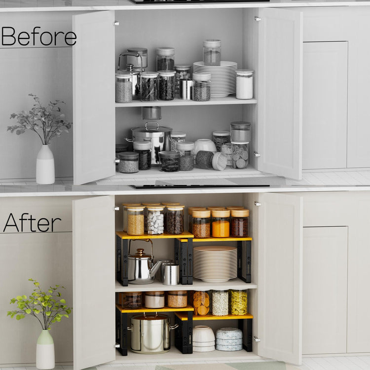Expandable Kitchen Cabinet Organizer Shelves (2 Count)