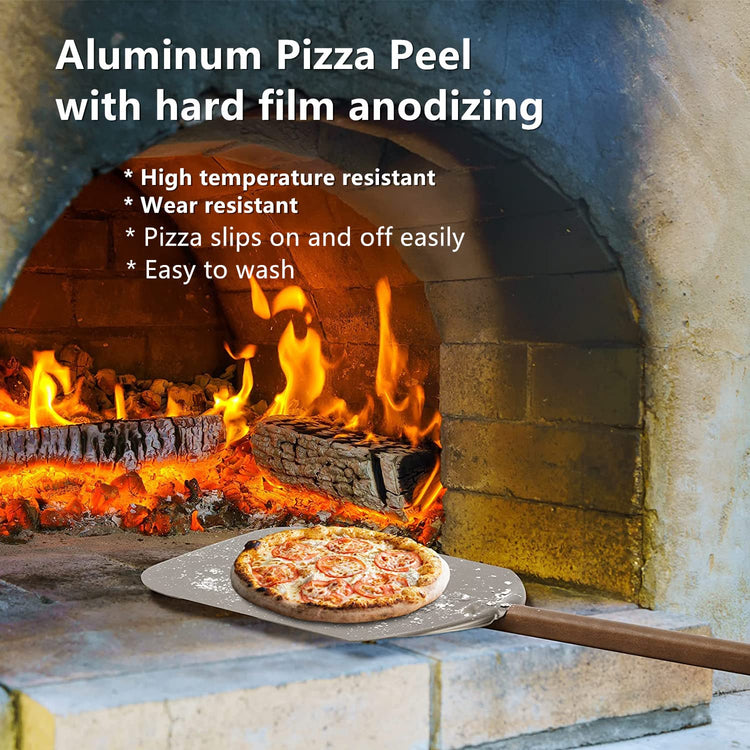 Aluminium 12" Pizza Peel with Long Handle