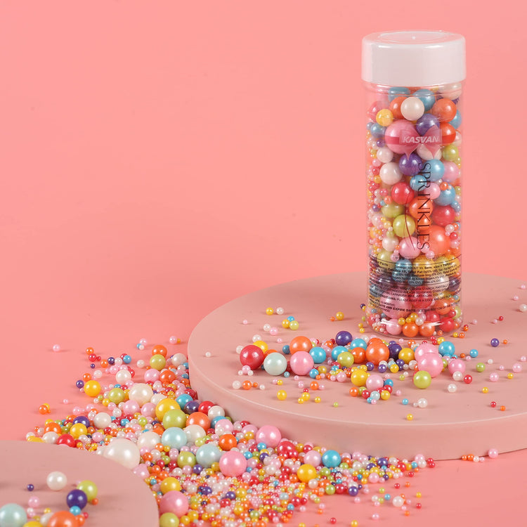 Mixed Pearl Sugar Sprinkles (4.58 Ounce)