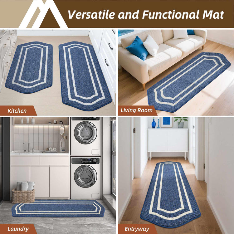 Long Kitchen Floor Mats and Rugs Non Slip Washable