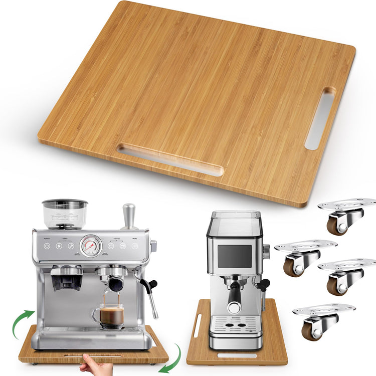 Appliance Slider for Kitchen Appliances 360° Rolling Sliding Tray for Coffee Maker Countertop