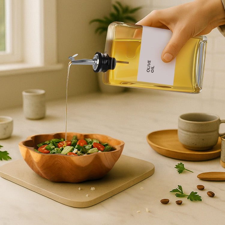 Glass Oil Dispenser for Kitchen (2 Count)