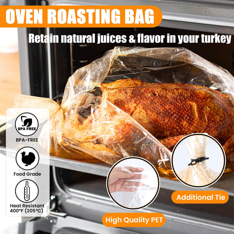 Turkey Oven Bags for Perfect Roasting (10 Count)