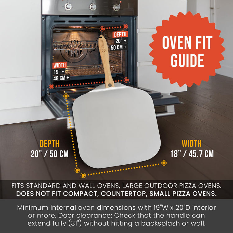 Aluminum Metal Pizza Peel 18 Inch