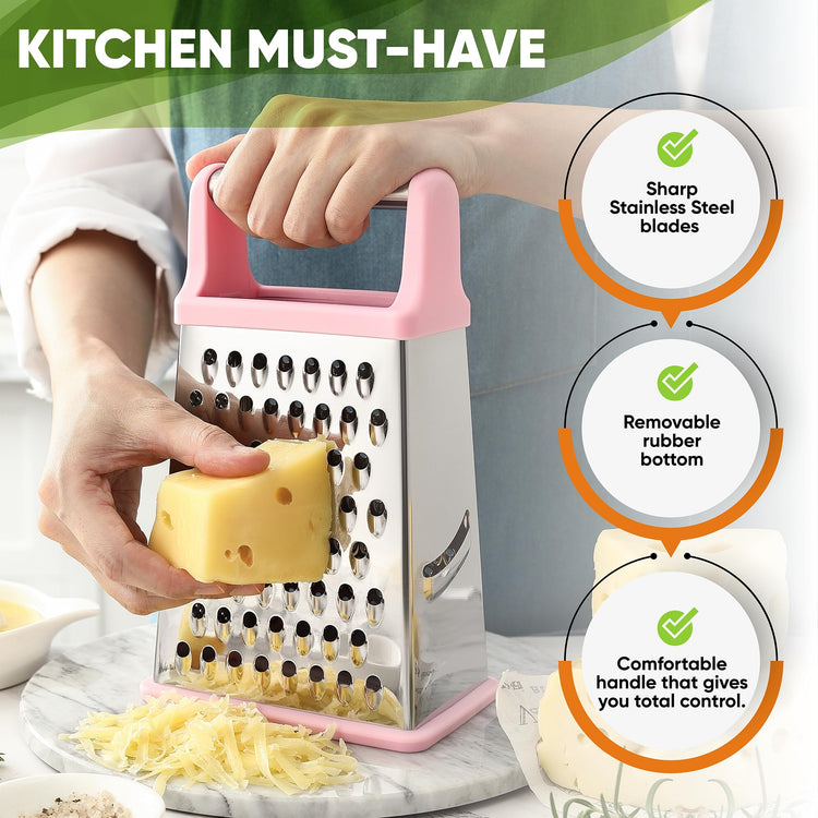 Stainless Steel XL Cheese Grater for Kitchen