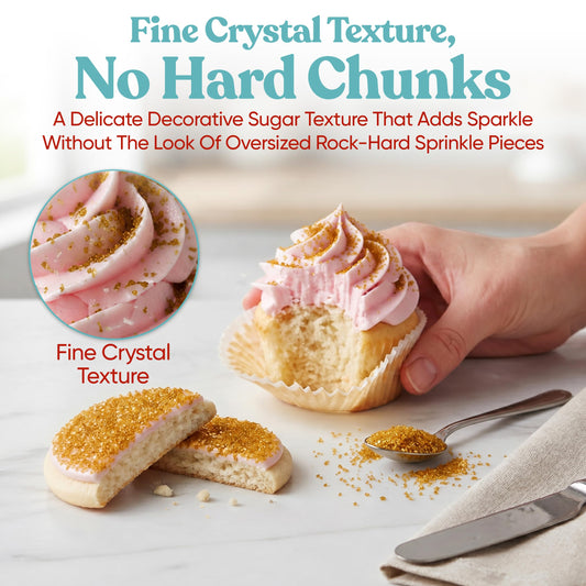 Gold Sanding Sugar for Baking & Cookie Decorating (5 Ounce)
