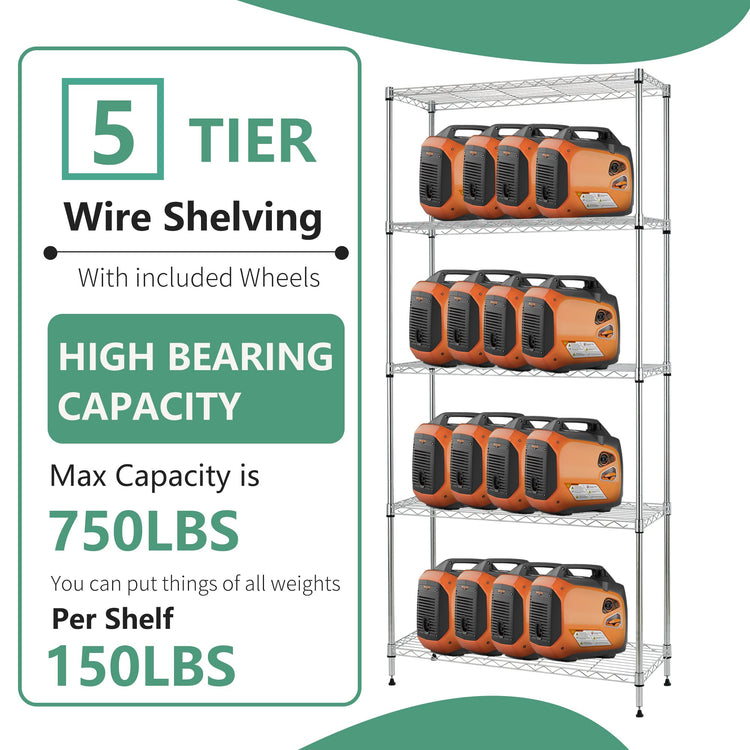 5 Tier Wire Shelf