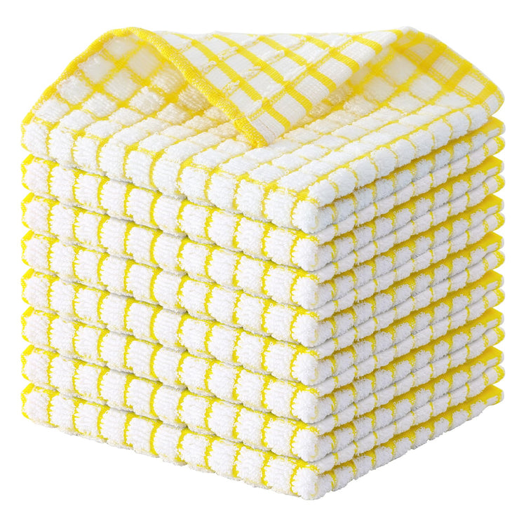 Cotton 8 Pack Terry Kitchen Dish Cloths (8 Count)