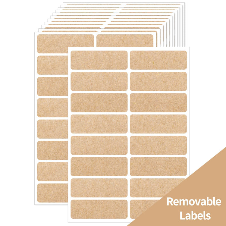 Removable Kraft Label Stickers