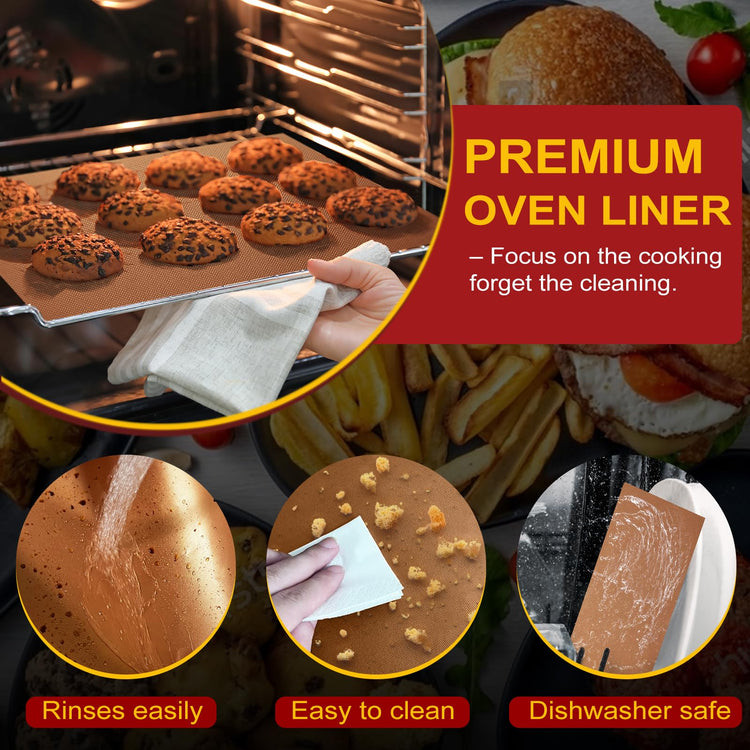 2 Pack Oven Liners for Bottom of Oven