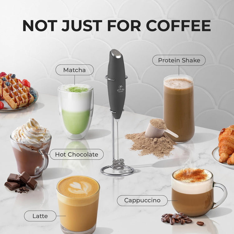 Powerful Milk Frother Wand With Duracell Batteries