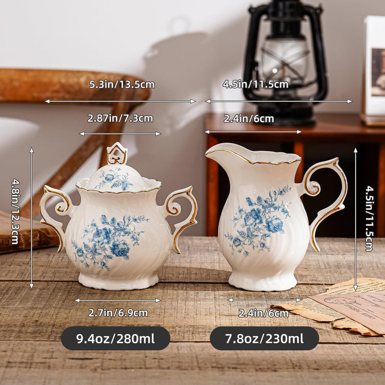 Sugar and Creamer Set Ceramic