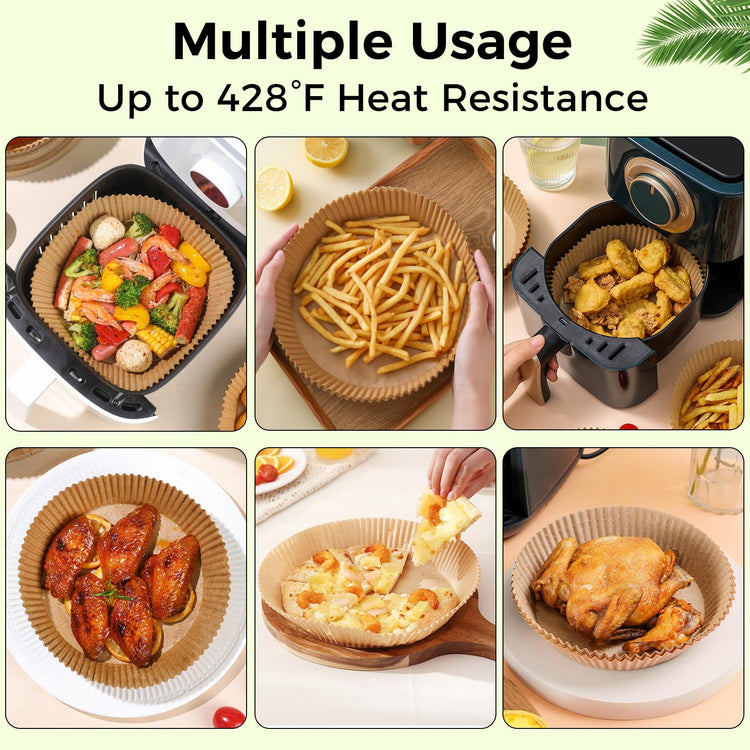 6.5In Round Disposable Air Fryer Liners 200PCS for Gourmia