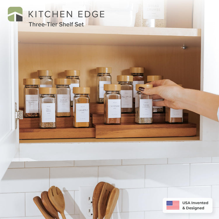 3 Tier Expandable Spice Rack Organizer