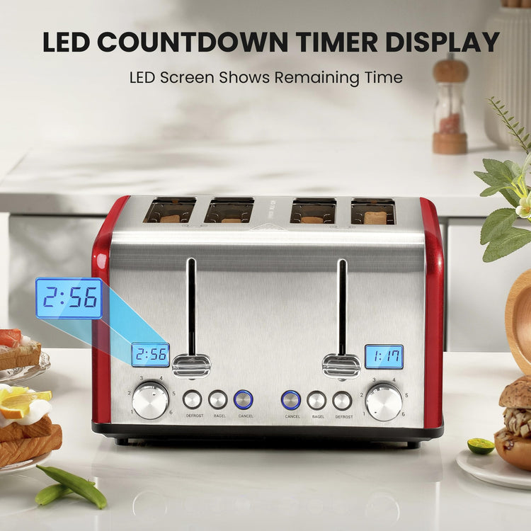 Countdown Stainless Steel 4 Slice Toaster with Bagel