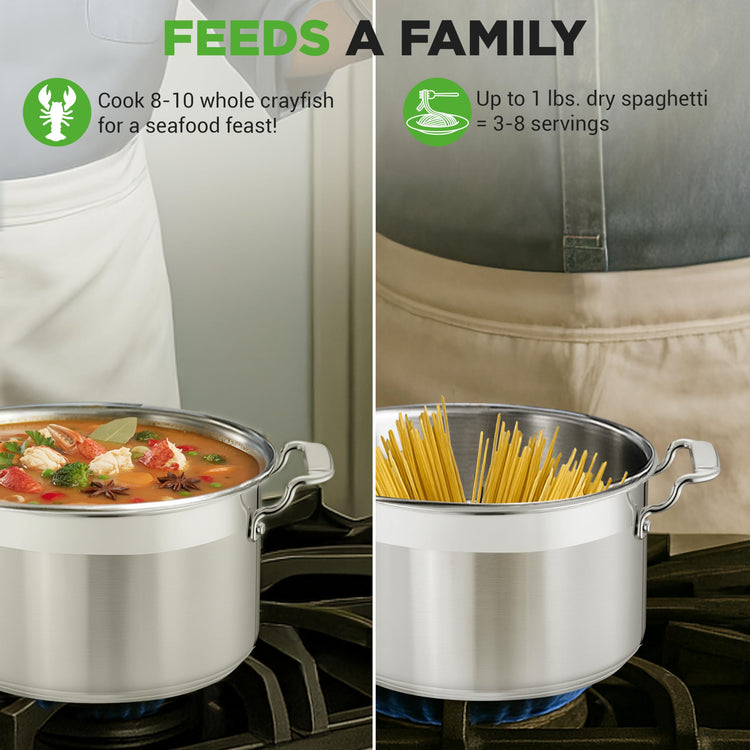 5 Quart Stainless Steel Stockpot with Lid
