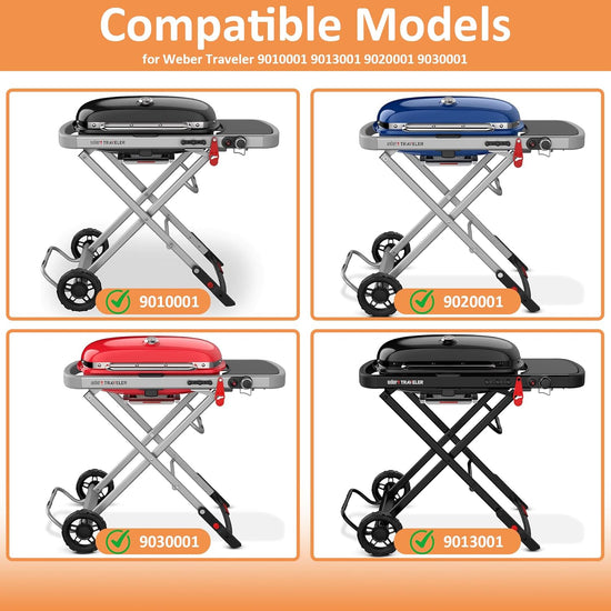 7034 Cast Iron Griddle for Weber 9010001 Traveler Portable Gas Grill, Replacement for Weber9010001, 9013001, 9020001 Gas Grill Accessories, Compatible with Weber Traveler Griddle Part - Nestoria