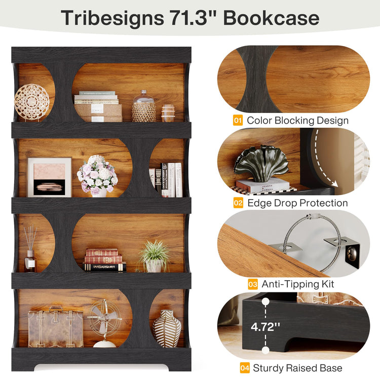 71" Tall Bookcase (4 Count)