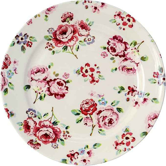 Tudor 16-Piece Premium Quality Round Porcelain Dinnerware Set, Service for 4 - FRAGRANCE ROSE, See 10 Designs INSIDE!
