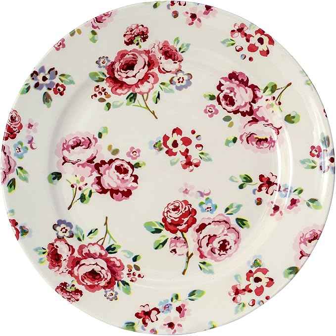 Tudor 16-Piece Premium Quality Round Porcelain Dinnerware Set, Service for 4 - FRAGRANCE ROSE, See 10 Designs INSIDE!