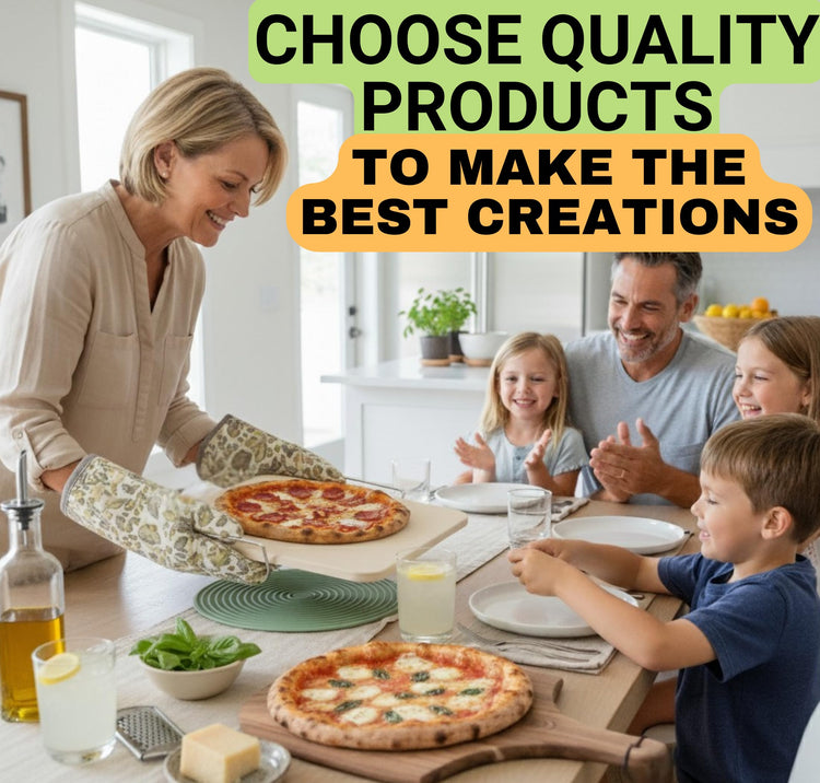 Pizza Stone for Oven and Grill Set (5 Count)