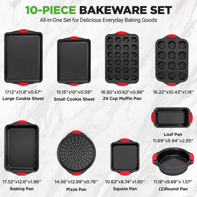 10‑Piece Non‑Stick Bakeware Set
