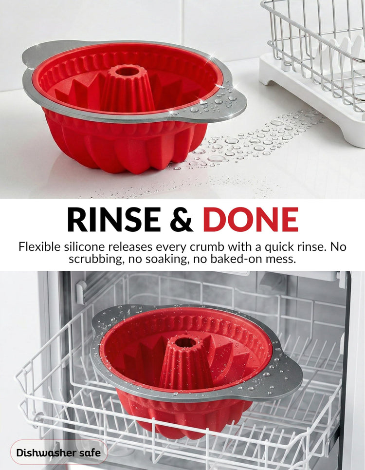Premium Non Stick Silicone Pound Cake Pan