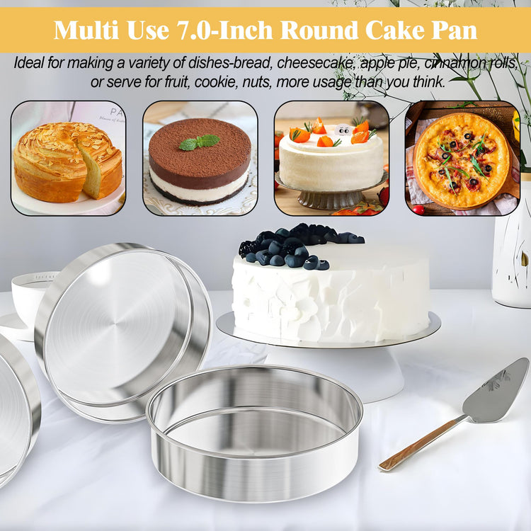 7 Inch Round Cake Pans (3 Count)
