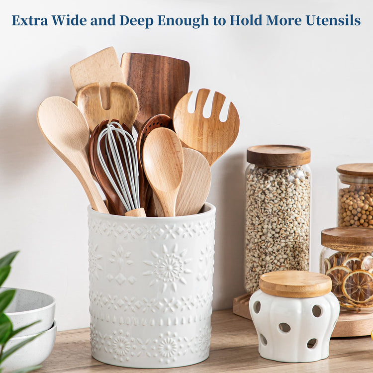 7.2" Ceramic Utensil Holder