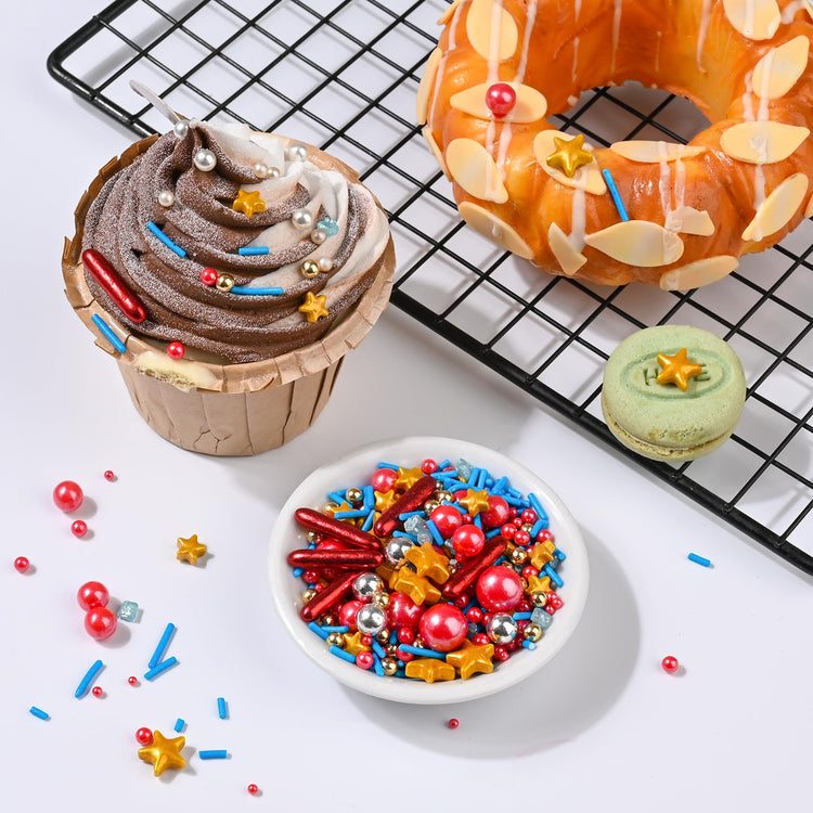 Patriotic Sprinkles for Baking (4.23 Ounce)