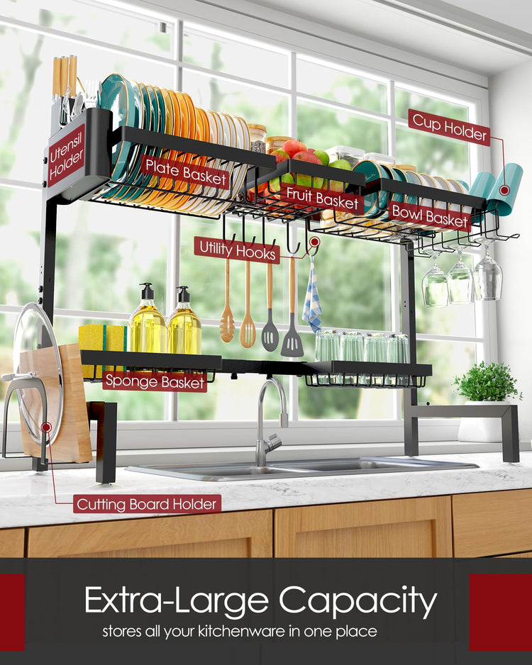 Over The Sink Dish Drying Rack