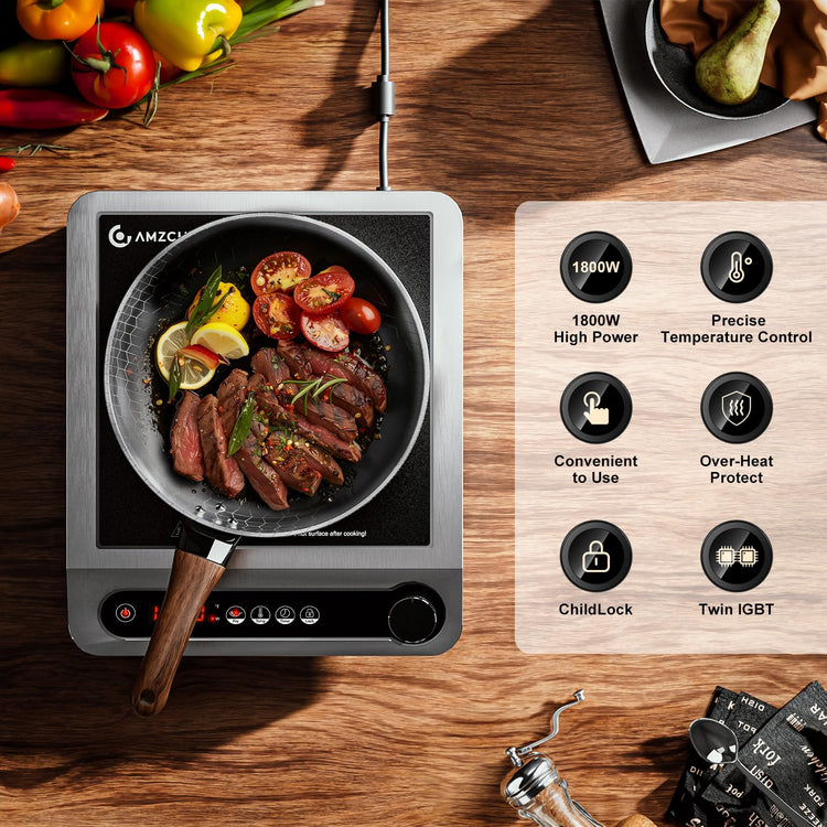 1800W Commercial Induction Cooktop