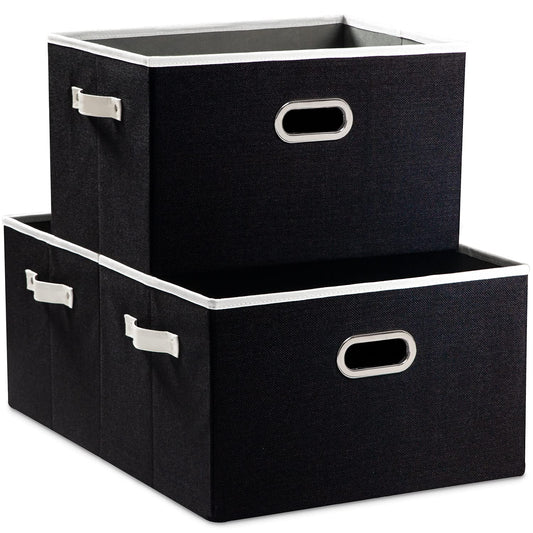 Larger Collapsible Storage Bins for Closet [3 (3 Count)