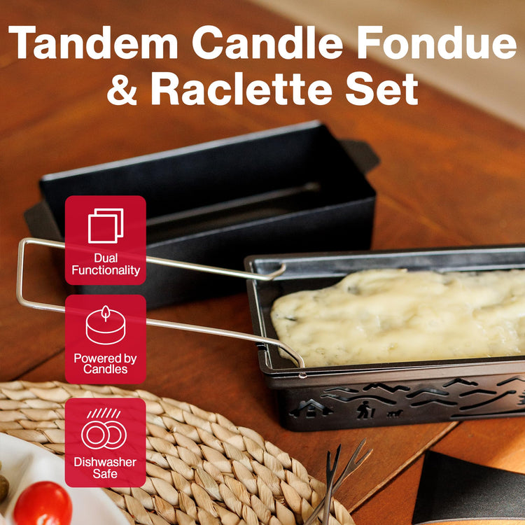 Tandem Candle Fondue & Raclette Set